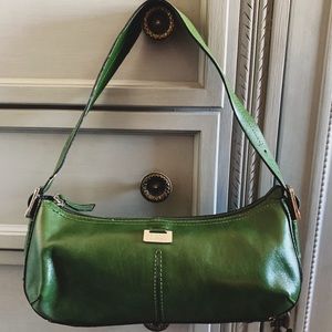 Vintage Kenneth Cole Green Leather Bag